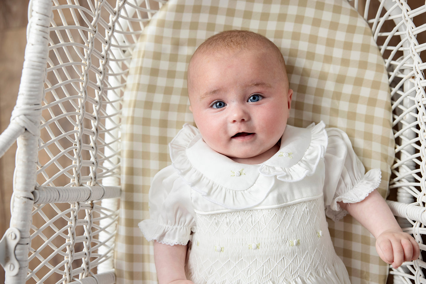 Almond Gingham - Bassinet Sheet